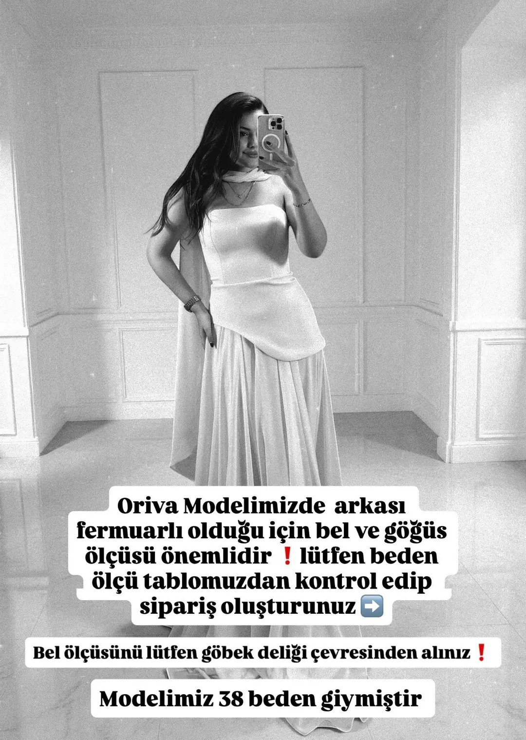 Oriva Korseli Şifon Fular Detaylı Bebe Mavi Abiye Elbise