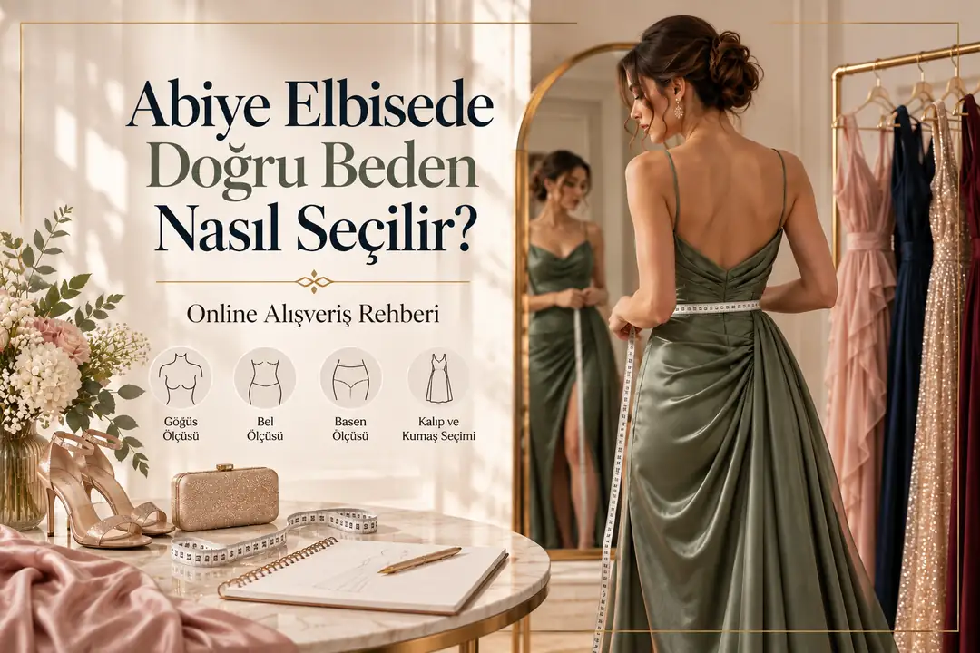 Blog post: Abiye Elbisede Doğru Beden Nasıl Seçilir? Online Alışveriş Rehberi